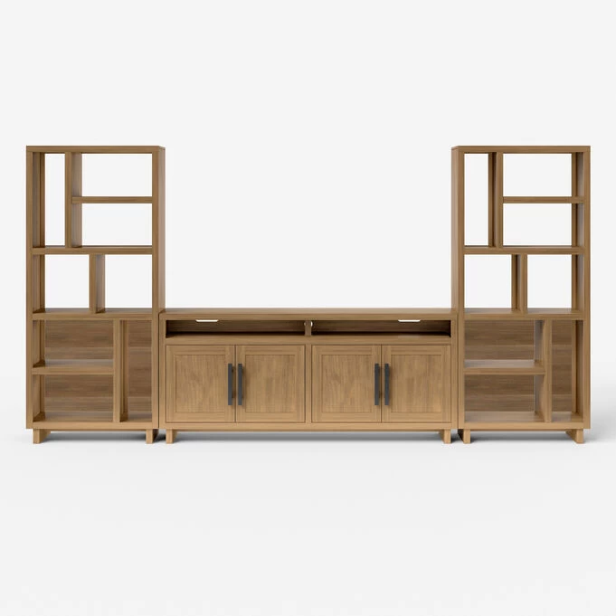 Sienna Autumn Wheat 3 Piece 72 Inch Entertainment Wall 3 Sienna Autumn Wheat 3 Piece 72 Inch Entertainment Wall