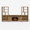 Sienna Autumn Wheat 64 Inch Fireplace Console 1 Sienna Autumn Wheat 64 Inch Fireplace Console -furniture QK1055076 APAM PRI OL