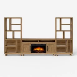Sienna Autumn Wheat 64 Inch Fireplace Console