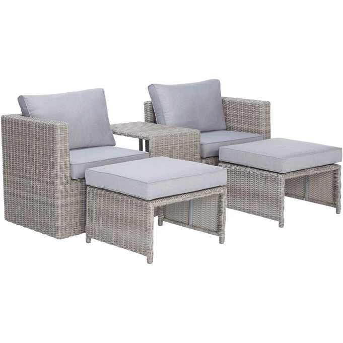 Malibu Gray 5 Piece Patio Set 4 Malibu Gray 5 Piece Patio Set - Image 2