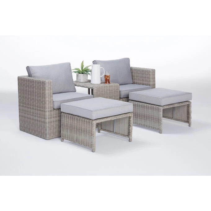 Malibu Gray 5 Piece Patio Set 5 Malibu Gray 5 Piece Patio Set - Image 3