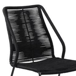 Clip Black Stackable Side Chair -furniture QK1056160 ARMN IS2 OL