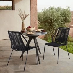 Clip Black Stackable Side Chair -furniture QK1056160 ARMN LF1 RM