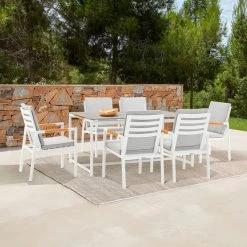 Crown White Arm Chair