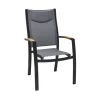 Panama Dark Gray Stackable Arm Chair -furniture QK1056174 ARMN AFR OL
