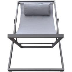 Wave Gray Sling Chair
