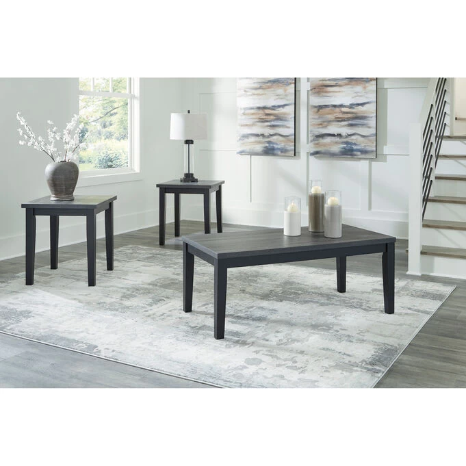 Garvine Dark Gray Set Of 3 Tables 4 Garvine Dark Gray Set Of 3 Tables - Image 2
