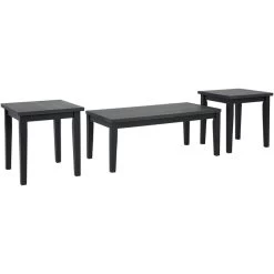 Garvine Dark Gray Set Of 3 Tables