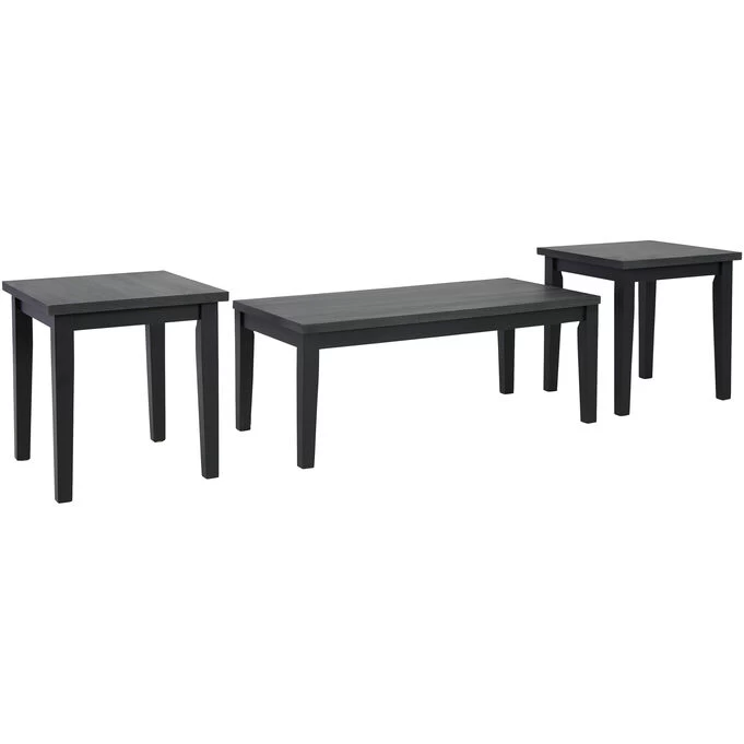 Garvine Dark Gray Set Of 3 Tables 3 Garvine Dark Gray Set Of 3 Tables