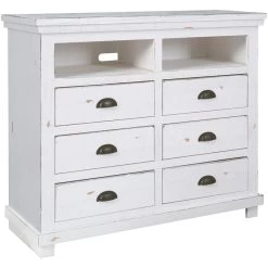 Willow Distressed Gray Media Chest -furniture QK1058373 PROG AFL OL