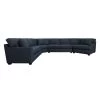 Connections Ocean Flare 4 Piece Right Arm Facing Cuddler Wedge Sectional -furniture QK1058485 STLI PRI OL