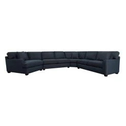 Connections Ocean Flare 4 Piece Left Arm Facing Cuddler Wedge Sectional -furniture QK1058486 STLI LF1 RM