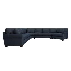 Connections Ocean Roll 4 Piece Right Arm Facing Cuddler Wedge Sectional