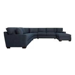 Connections Ocean Track 4 Piece Right Arm Facing Chaise Wedge Sectional