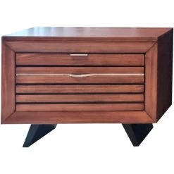 Oslo Rustic Brown Nightstand