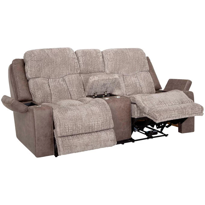 Aire Dove Power+ Reclining Console Loveseat 5 Aire Dove Power+ Reclining Console Loveseat - Image 3