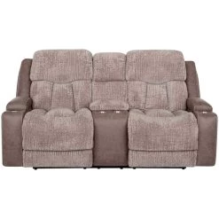 Aire Dove Power+ Reclining Console Loveseat