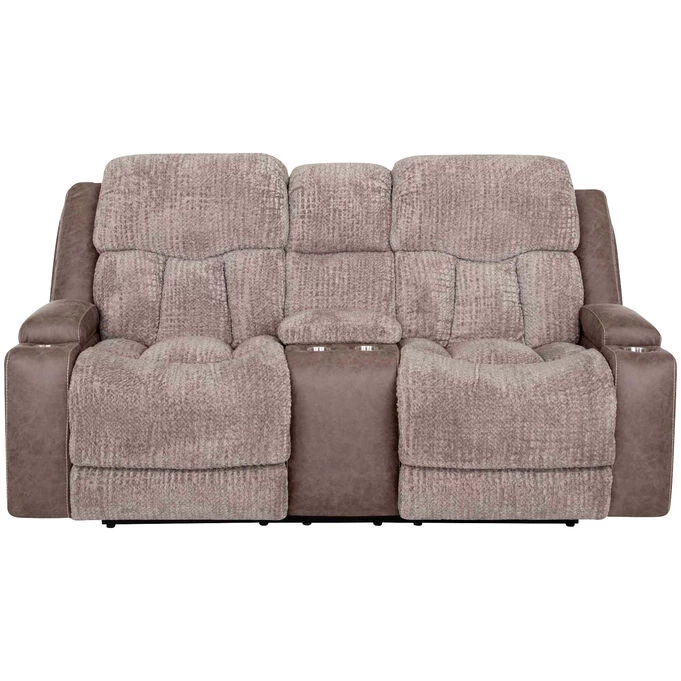 Aire Dove Power+ Reclining Console Loveseat 3 Aire Dove Power+ Reclining Console Loveseat