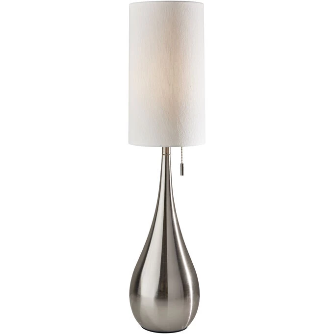 Adesso Christina Brushed Steel Table Lamp 4 Adesso Christina Brushed Steel Table Lamp - Image 2