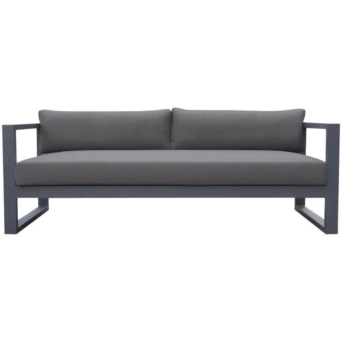 Aelani Dark Gray 4 Piece Patio Set 3 Aelani Dark Gray 4 Piece Patio Set