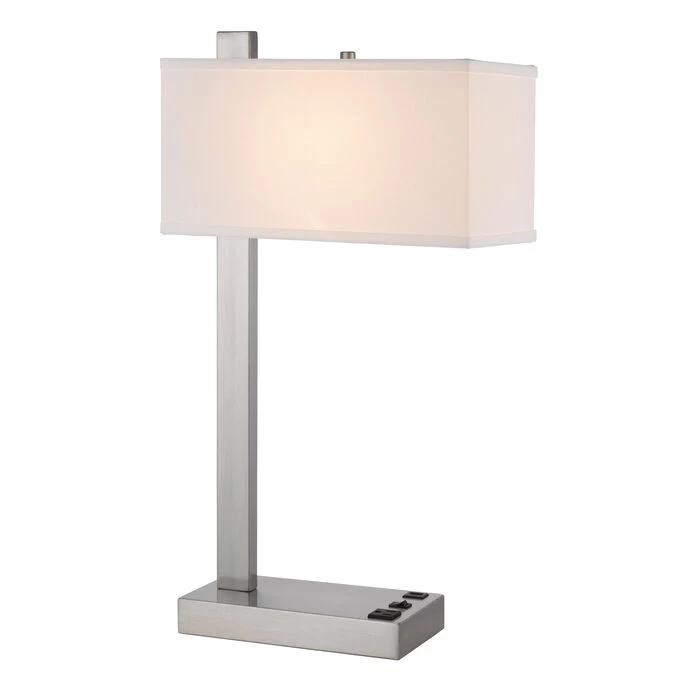 Drancy Brushed Steel Table Lamp 4 Drancy Brushed Steel Table Lamp - Image 2