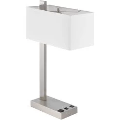Drancy Brushed Steel Table Lamp
