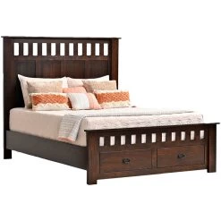 Jasper Dark Chocolate Queen Bed