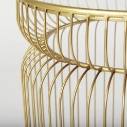 Shani Gold Set Of 2 Accent Tables -furniture QK1060934 MEFD IS1 OL