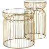 Shani Gold Set Of 2 Accent Tables -furniture QK1060934 MEFD PRI OL