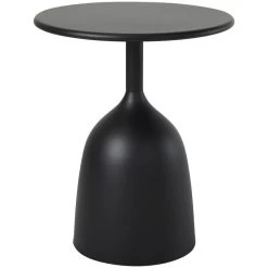 Talulla Matte Black Accent Table