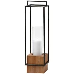 Orionis II Black Large Candle Holder Lantern