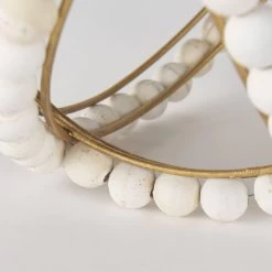 Espanlade White Large Beaded Orb 13 Espanlade White Large Beaded Orb -furniture QK1060957 MEFD IS2 OL