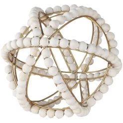 Espanlade White Large Beaded Orb