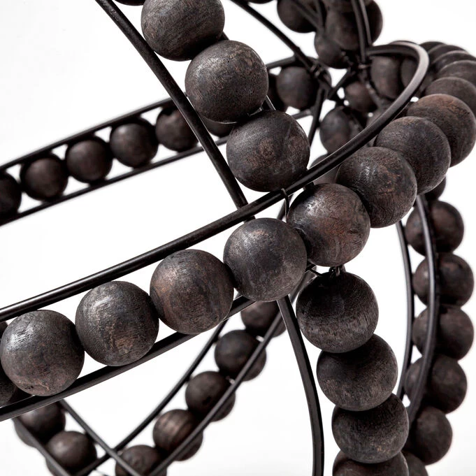 Earnhardt Black Large Beaded Orb 6 Earnhardt Black Large Beaded Orb - Image 4