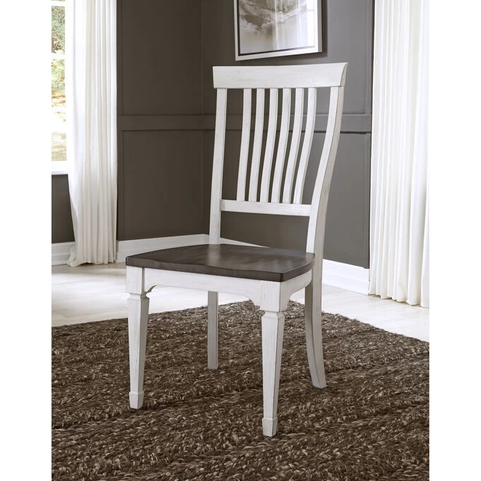 Allyson Park White Slat Back Side Chair 4 Allyson Park White Slat Back Side Chair - Image 2