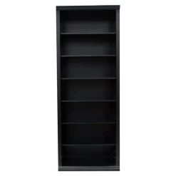 Metro II 84 Inch Black Bookcase