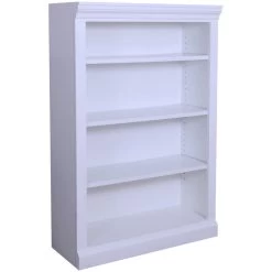 Metro II 48 Inch White Bookcase