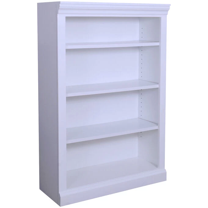 Metro II 48 Inch White Bookcase 3 Metro II 48 Inch White Bookcase