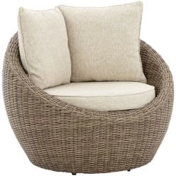 Danson Beige Set Of 2 Swivel Lounge Chairs