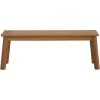 Janiyah Light Brown Outdoor Dining Bench