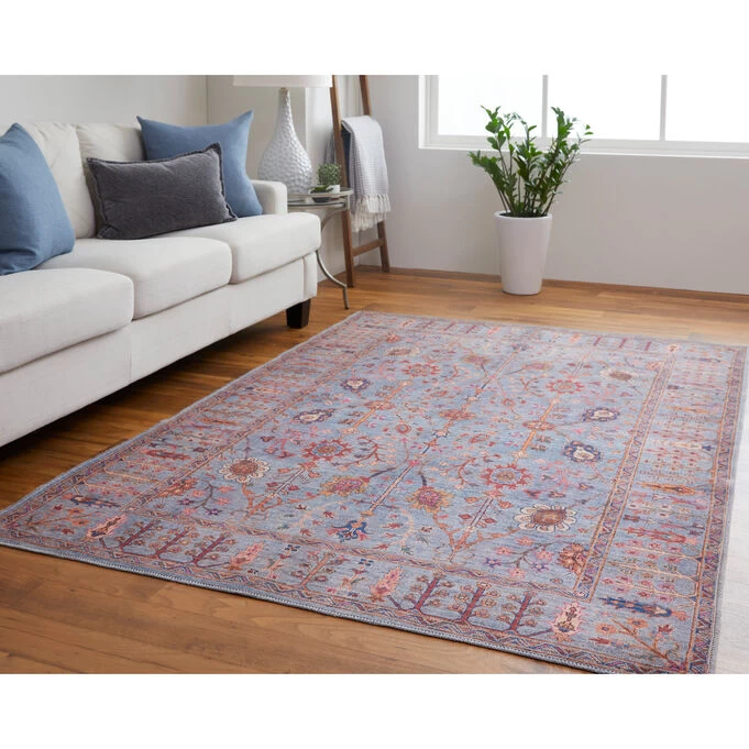 Rawlins Light Blue 5x7 Rug 4 Rawlins Light Blue 5x7 Rug - Image 2