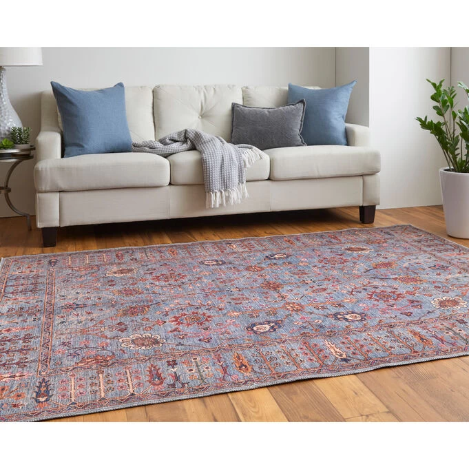Rawlins Light Blue 5x7 Rug 5 Rawlins Light Blue 5x7 Rug - Image 3