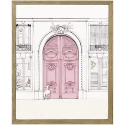 Kids Pink Door Wall Art