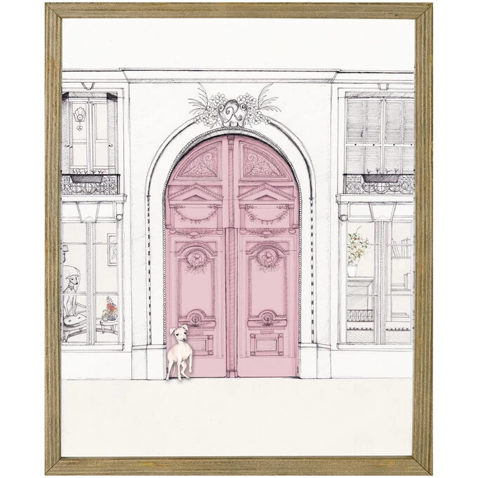 Kids Pink Door Wall Art 3 Kids Pink Door Wall Art