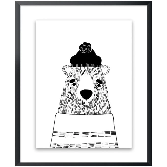 Kids White Bear Wall Art 3 Kids White Bear Wall Art