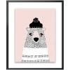 Kids Pink Bear Wall Art 1 Kids Pink Bear Wall Art -furniture QK1062310 NORH PRI OL