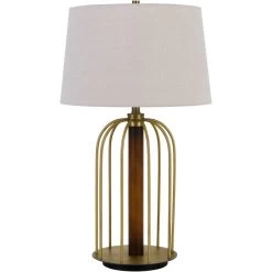 Servan Antique Brass Table Lamp