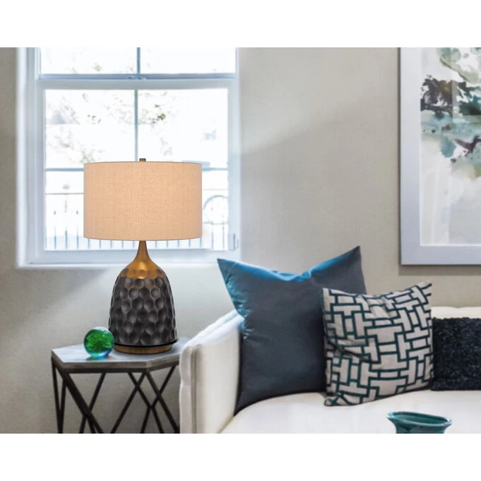 Oskaloosa Gray Table Lamp 4 Oskaloosa Gray Table Lamp - Image 2