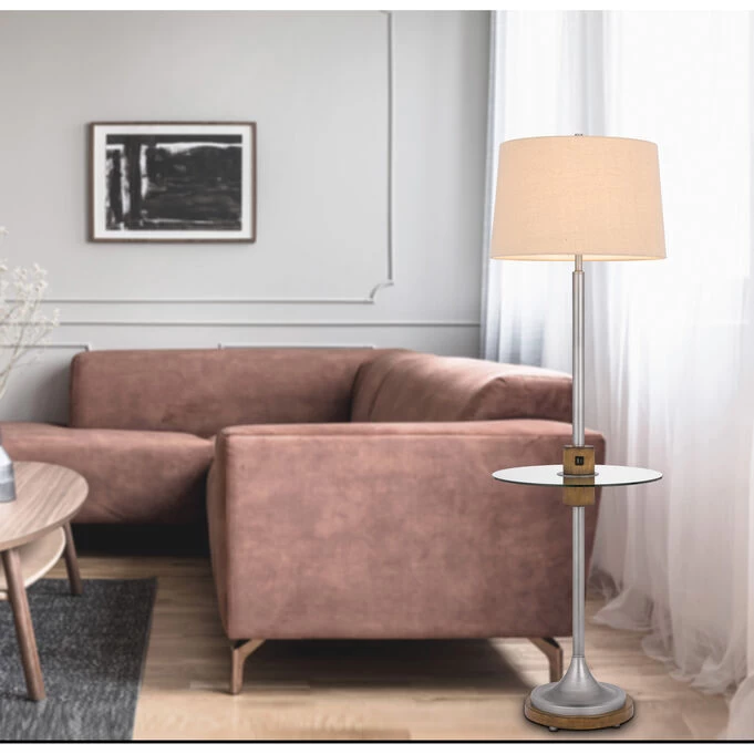 Lavaca Antique Silver Floor Lamp 4 Lavaca Antique Silver Floor Lamp - Image 2