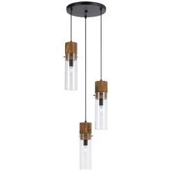 Spheroid Brown 3 Pendant Chandelier